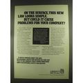 1972 Liberty Mutual Ad - New Law Looks Simple