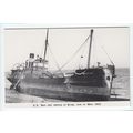SS Ben Jee Ashore at Bride Isle of Man Reproduc...