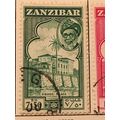 Zanzibar 1957 7s 7/- 50c Green Used SG 371 Sc 2...
