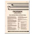Cromdane Steel Inc 1983 Vintage Catalog Alloy S...