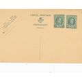Belgium King Albert 5c+20c Postal card Unused VGC