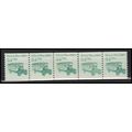 2123 3.4c School Bus Fine MNH Dry Gum PNC 1/5 X...