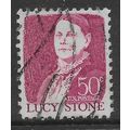 USA 1968 50c DEEP CLARET LUCY STONE SG 1276 FIN...