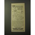 1953 National City Bank Travelers Checks Ad - NCB travelers checks cure
