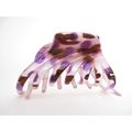 Spotted purple brown white hair claw clip for m...