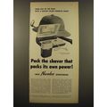 1961 Norelco Sportsman Shaver Ad - Come out of ...