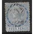 DOMINICA 1877-9 QV WMK CROWN CC 4d USED SG7