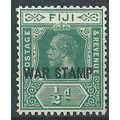 Fiji 1917 SG138b 1/2d Blue-Green WAR STAMP Moun...