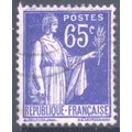France 1937 - SG509a - 65c blue - Peace - used 6