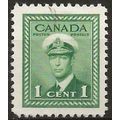 Canada 1942 SG375 1c Green Very Fine Used .