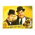 Cinema WAY OUT WEST Laurel & Hardy Poster Art P...