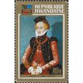 RWANDA, FINE ART, Young woman, Cranach, gold 19...