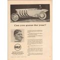 GULF OIL CORP 1957 guess year Barney Oldfield G...