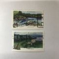 1991 -Canadian rivers 2 stamps