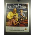 1971 Edison Electric Institute Ad - Come live in the electric climate.