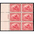 549, Mint NH 2¢ Left Side Plate Block of Six St...