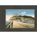 Postcard Gibraltar Rock from Commercial Mole