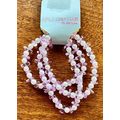 Crystal stretch beaded Bracelet 3 pcs white & l...