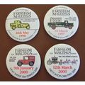 Farnham Maltings Toy show badges x 4
