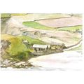 Church Cove, Lizard, Cornwall - art postcard c....