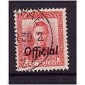 NEW ZEALAND 1938 1d SCARLET Opt OFFICIAL SG O13...
