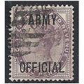 1896 O43 1d Lilac Army Official Good Used .