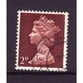 GREAT BRITAIN 1969 SG727 2d LAKE BROWN TYPE II ...