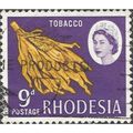 RHODESIA, Tobacco, violet blue 1966, 9d, #3