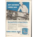 durkee famous foods 1959 customers back coconut...