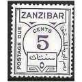 Zanzibar 1936 D25 5c Violet Postage Due Mounted...