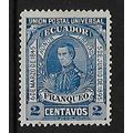 ECUADOR 1896 TRIUMPH OF LIBERAL PARTY 2c BLUE S...