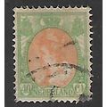 NETHERLANDS , 1898 QUEEN WILHELMINA 40c ORANGE ...