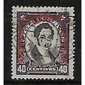 CHILE 1911 40c M RENGIFO BLACK AND VIOLET SG 18...