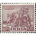 INDIA, Konarak Horse, violet..brown 1949, 6paisa