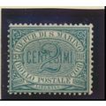 San Marino Stamp Scott #1, Unused, No Gum
