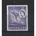 Seychelles.SG174 2c Sailfish (Lilac).Mounted Mi...