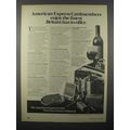 1980 American Express Card Ad - Finest Britain Has
