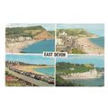 EAST DEVON used vintage postcard multiview by C...