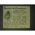 1913 National Toilet Company Nadinola Cream Ad ...