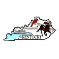 Kentucky 4 Color United States Fridge Magnet