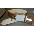 RARE 1980's YVES SAINT LAURENT Brass Leather Be...