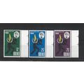 Brunei.Human Rights Year set of 3.Mounted Mint....