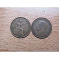 GB 1928 George V 1/2d Half Penny Coin