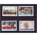 ANGUILLA 1978 CORONATION SET 4 VALS U/M MINT