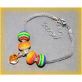 Sale Snake Chain Silver Plated Bracelet Yellow ...
