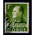 NORWAY 1958 SG 485 1K GREEN KING OLAV V FINE US...