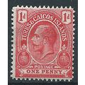 Turks & Caicos Islands 1909 SG118 1d Red Mounte...