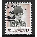 THAILAND 1988 10b KING RAMA IX GREEN AND RED SG...