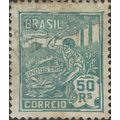 BRAZIL, Industry, green-blue 1920, 50reis