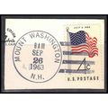 Used 1153 4c U.S. Flag Mount Washington, NH. E0693